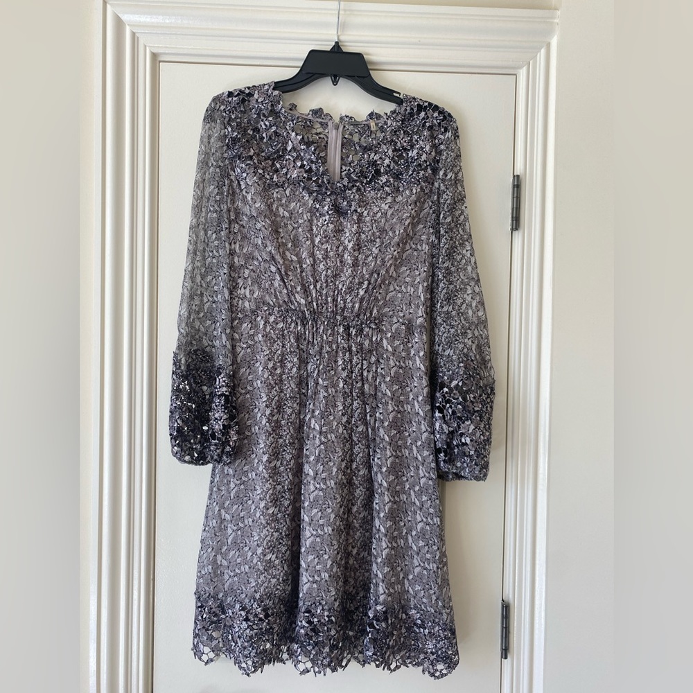 Elie Tahari dress. NWT. Small. Silk. Fully lined. Black/grey